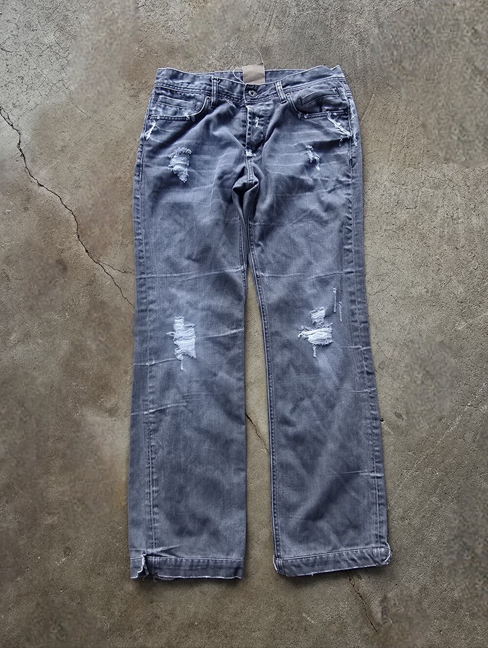 vtg DOLCE & GABBANA MAGIC JEANS GRAY Distressed STRAIGHT MENS SIZE 32